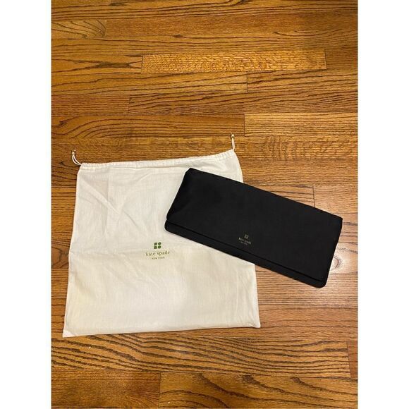 NWOT Kate Spade Satin Clutch with Dust Bag - Picture 1 of 6